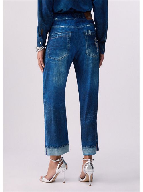 Pants woman blue LIU JO | UA6311T5958/79045